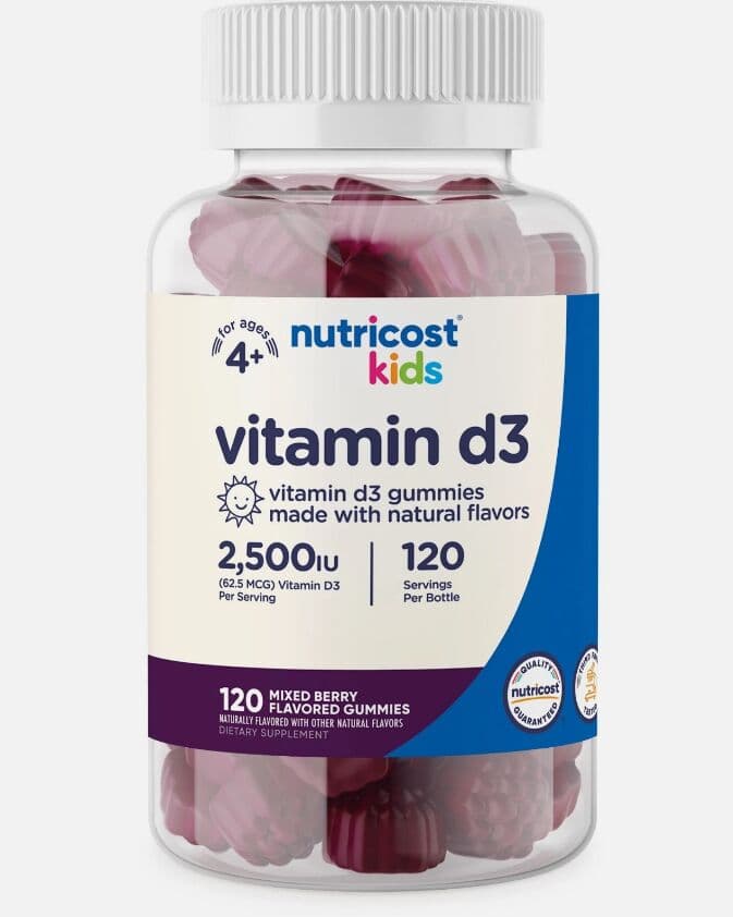 Nutricost Kids Vitamin D3 Gummies, 120 Gummies