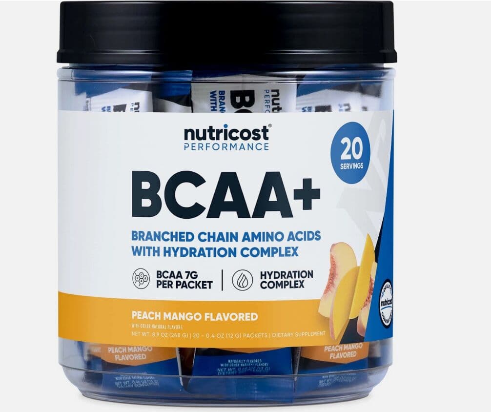 Nutricost Performance BCAA+ Hydration (Peach Mango), 20 Packets