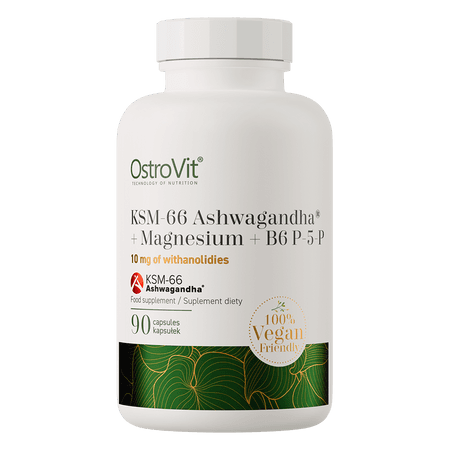 OstroVit KSM-66 Ashwagandha + Magnesium + B6 P-5-P VEGE 90caps