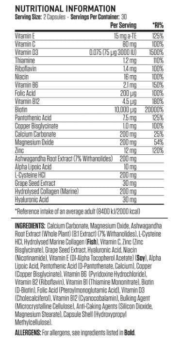 Applied Nutrition Hair, Skin & Nails 90caps