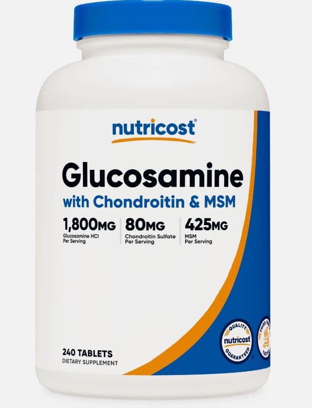 Nutricost Glucosamine 1800mg with Chondroitin & MSM, 240 Tablets