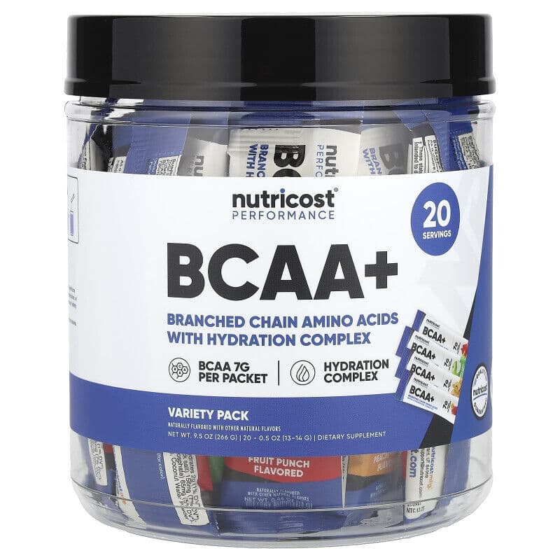 Nutricost Performance BCAA + Hydration Variety Pack