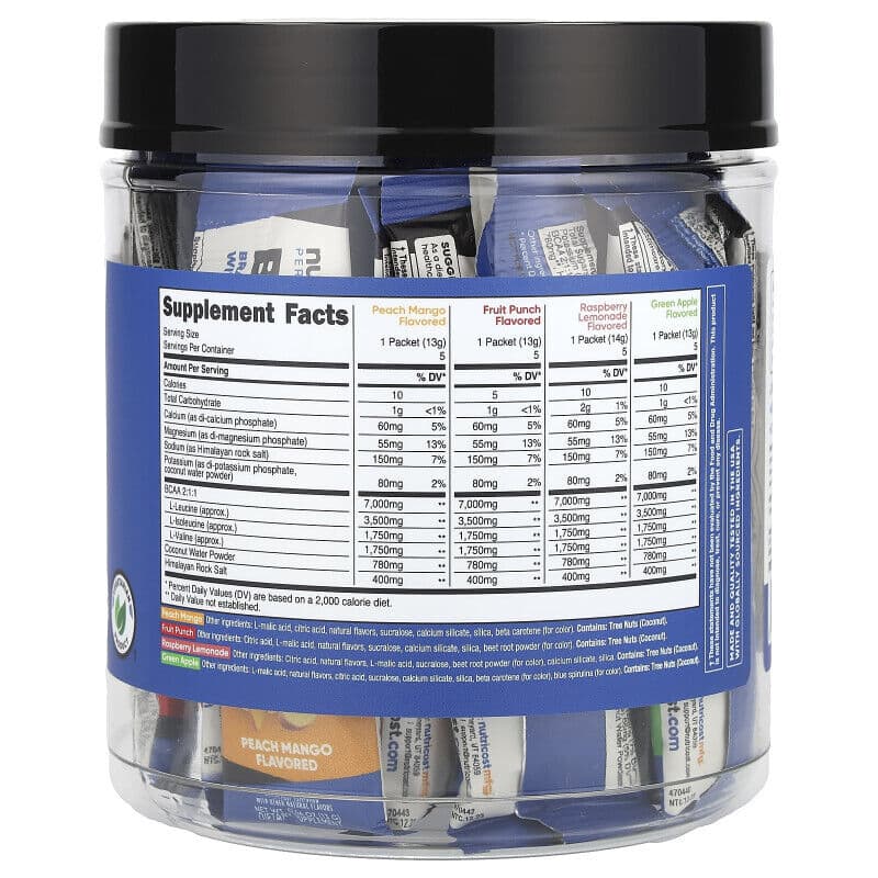 Nutricost Performance BCAA + Hydration Variety Pack