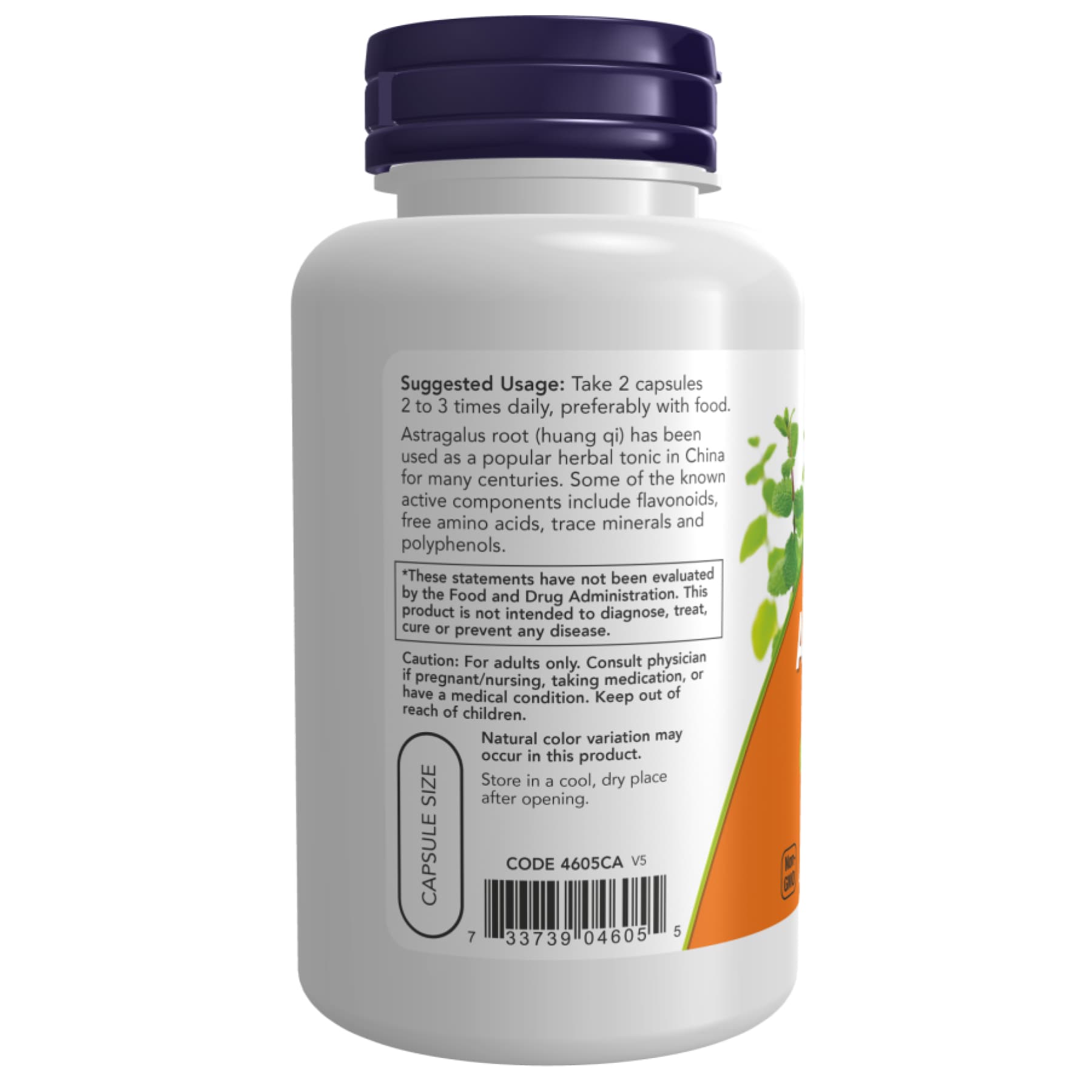 NOW FOODS Astragalus 500 mg - 100 vcaps