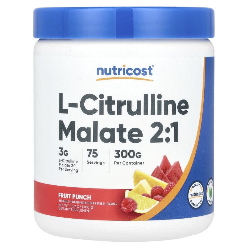 Nutricost L-Citrulline Malate 2:1 (Strawberry Kiwi) 300g