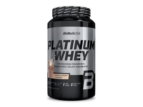 BioTechUSA Platinum Whey вагою 1000 г зі смаком «Печиво зі вершками»