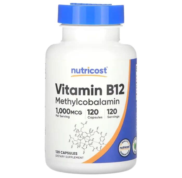 Nutricost Vitamin B12 000 мкг, 120 капсул