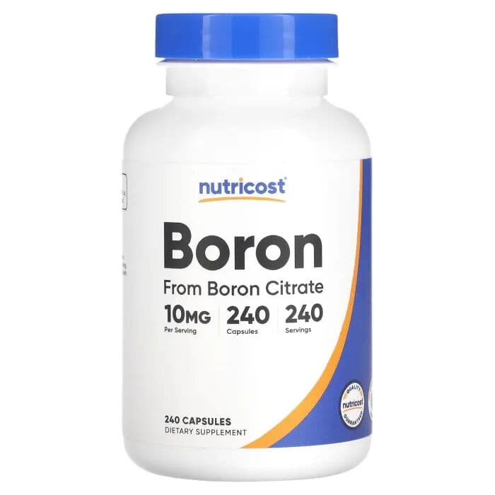Nutricost Boron Capsules 10mg, 240 вегетаріанських капсул,