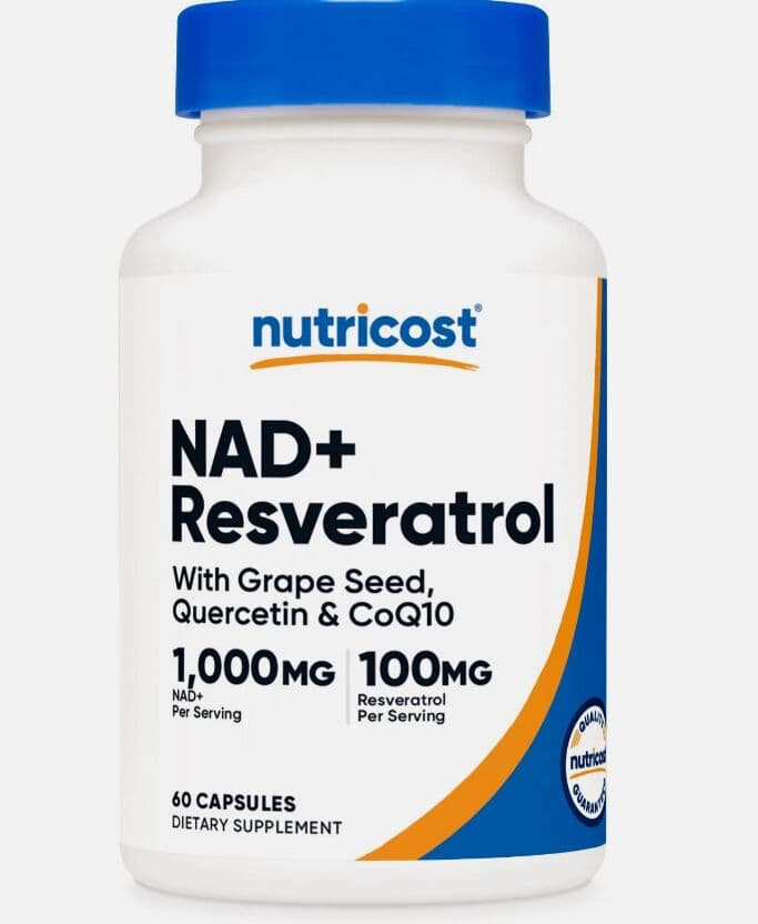 Nutricost NAD+ (1000mg) with Resveratrol (100mg) 60caps